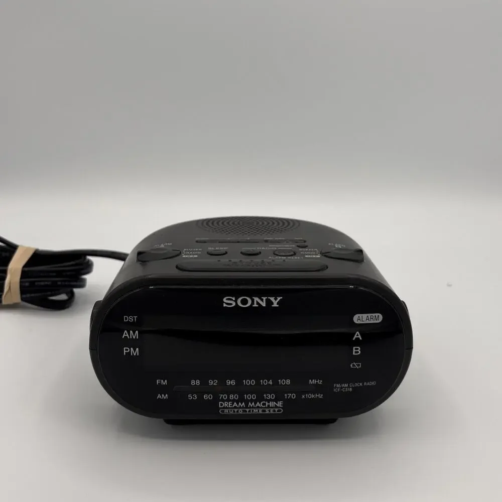 Sony ICF-C318 Dream Machine AM/FM Alarm Clock Radio Dual Alarm